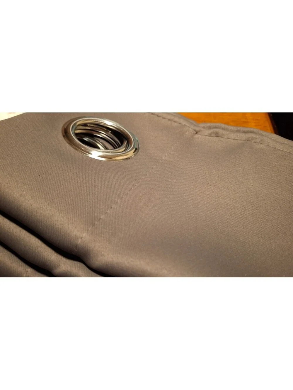 NEW Dark Grey Curtain Panels with Silver Grommets